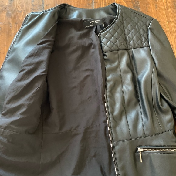 Zara Faux Leather Jacket - Picture 5 of 8